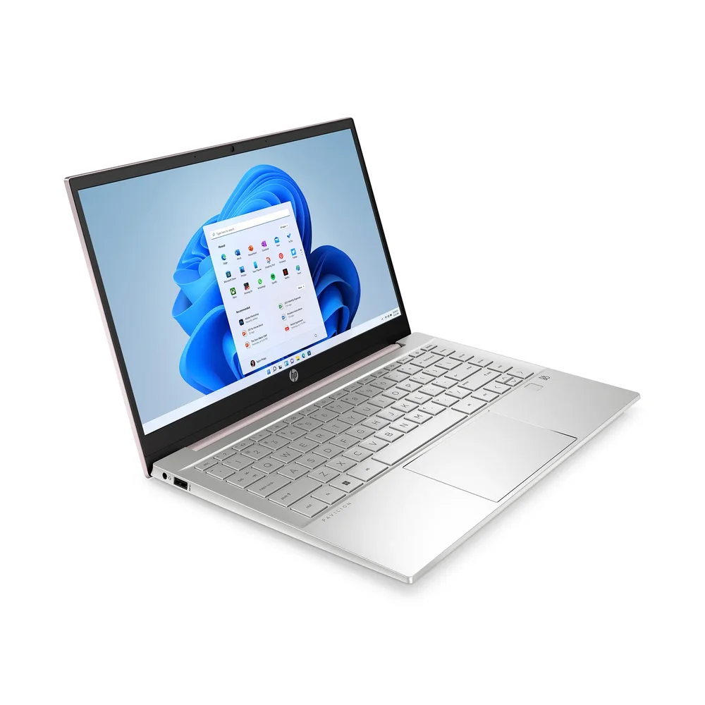 Laptop HP Pavilion 14 i5 16GB 512GB - mở máy góc nghiêng phải