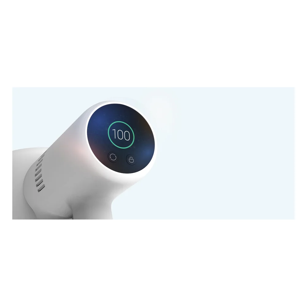 Máy hút bụi cầm tay không dây Xiaomi G10 - cận cảnh màn hình màu TFT hiển thị pin