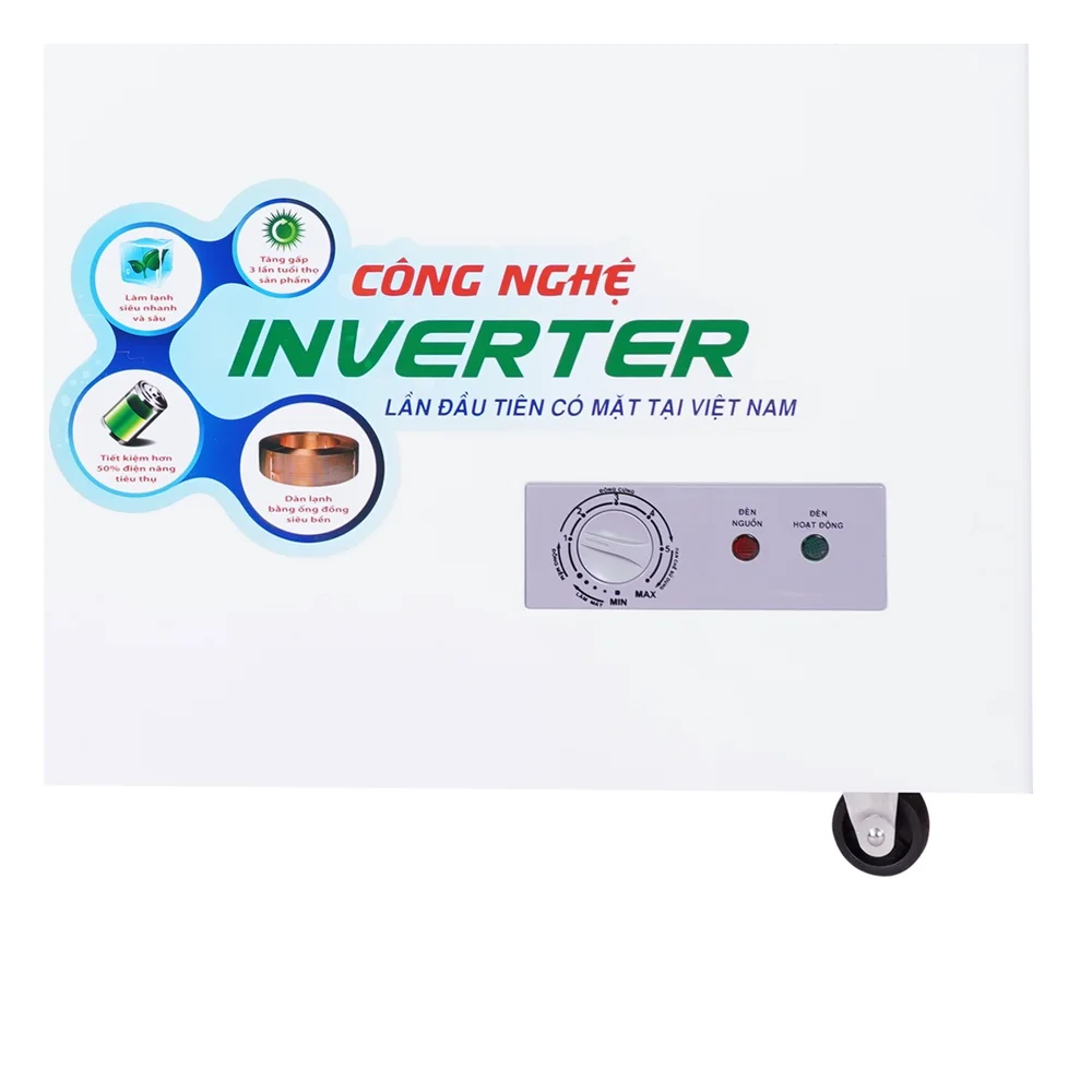 Tủ đông Sanaky Inverter VH-2599A3 - cận cảnh bảng điều chỉnh nhiệt độ
